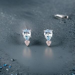 Natural Aquamarine Diamond Earrings 14k Gold 3.07 TCW Certified $2,950 210757